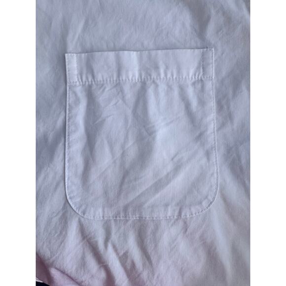 Athleta White Stretch Button-Down Shirt Women’s Size large - Picture 4 of 8